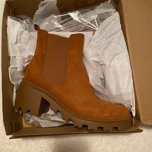 JustFab brown boots new in the original box